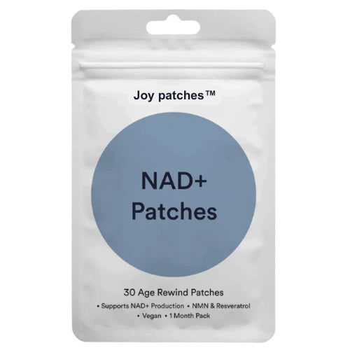 Joy Patches NAD+ anti-aging patch – supports NAD+ production, NMN & Resveratrol, vegan 30-day pack